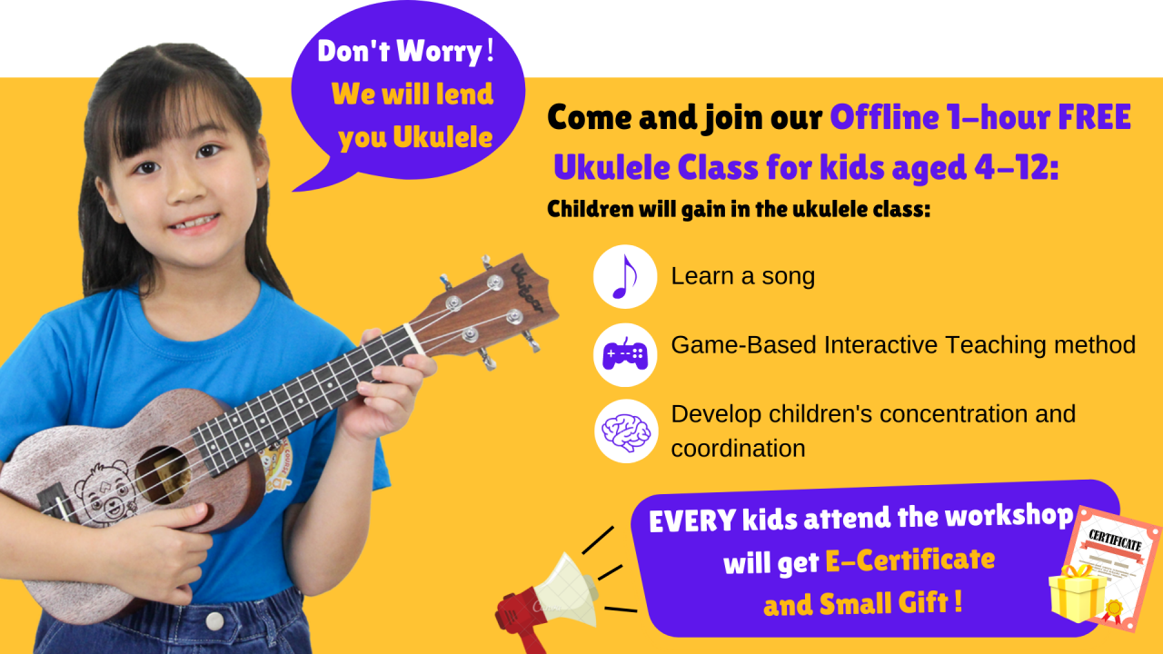 Offline Free Ukulele Class Kuchai Lama FB1 Ukubear